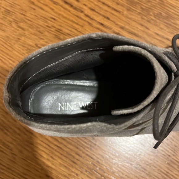 Nine West Suede Booties - Gray - Picture 5 of 6
